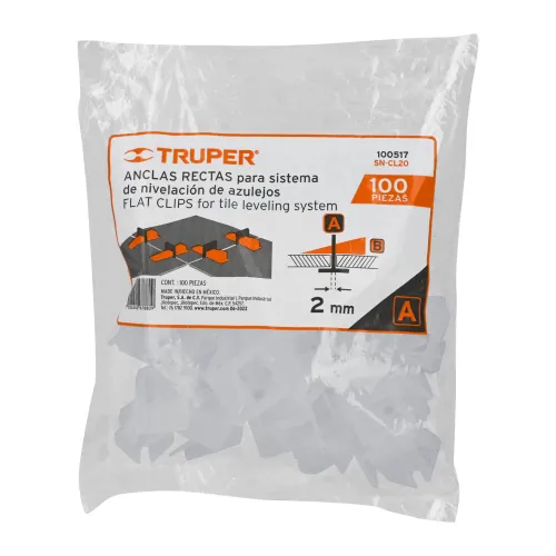 Ancla recta para nivelacion 2 mm