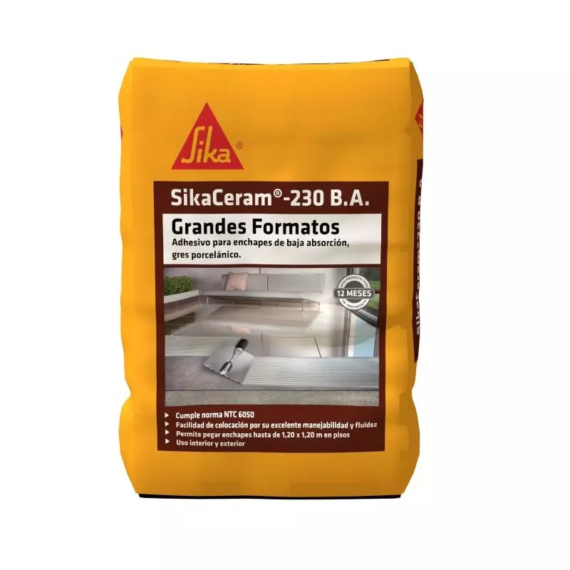 Sikaceram 230 Ba Grandes Formatos Gris 50Kg