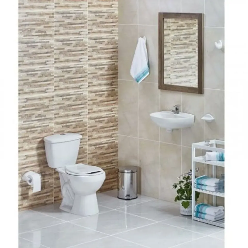 Combo Sanitario Andino blanco con lavamanos acuario