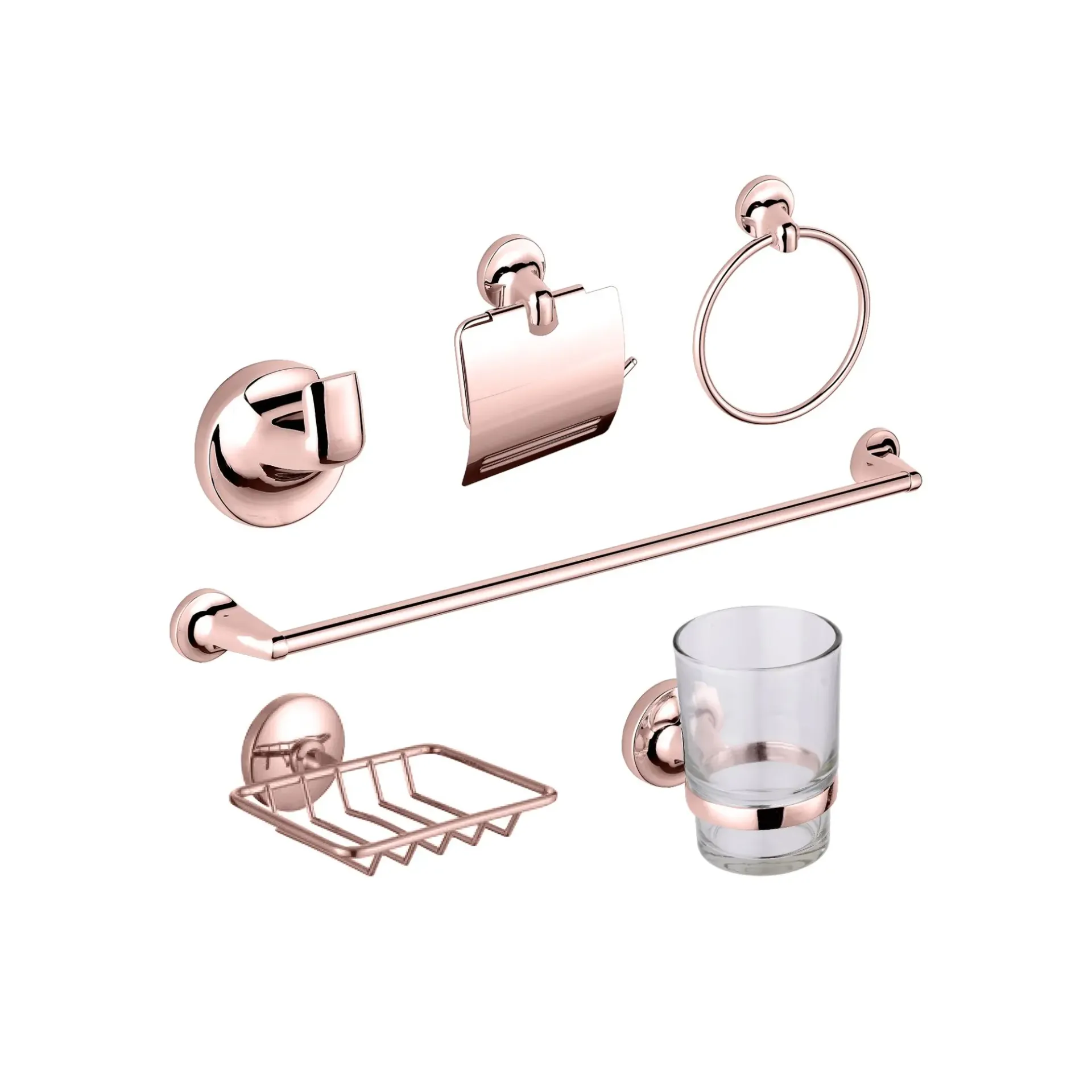 Accesorios Oro Rosa x 6 piezas